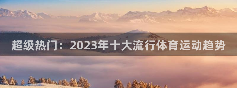 vsport体育官网下载平台注册：超级热门：2023年十大流